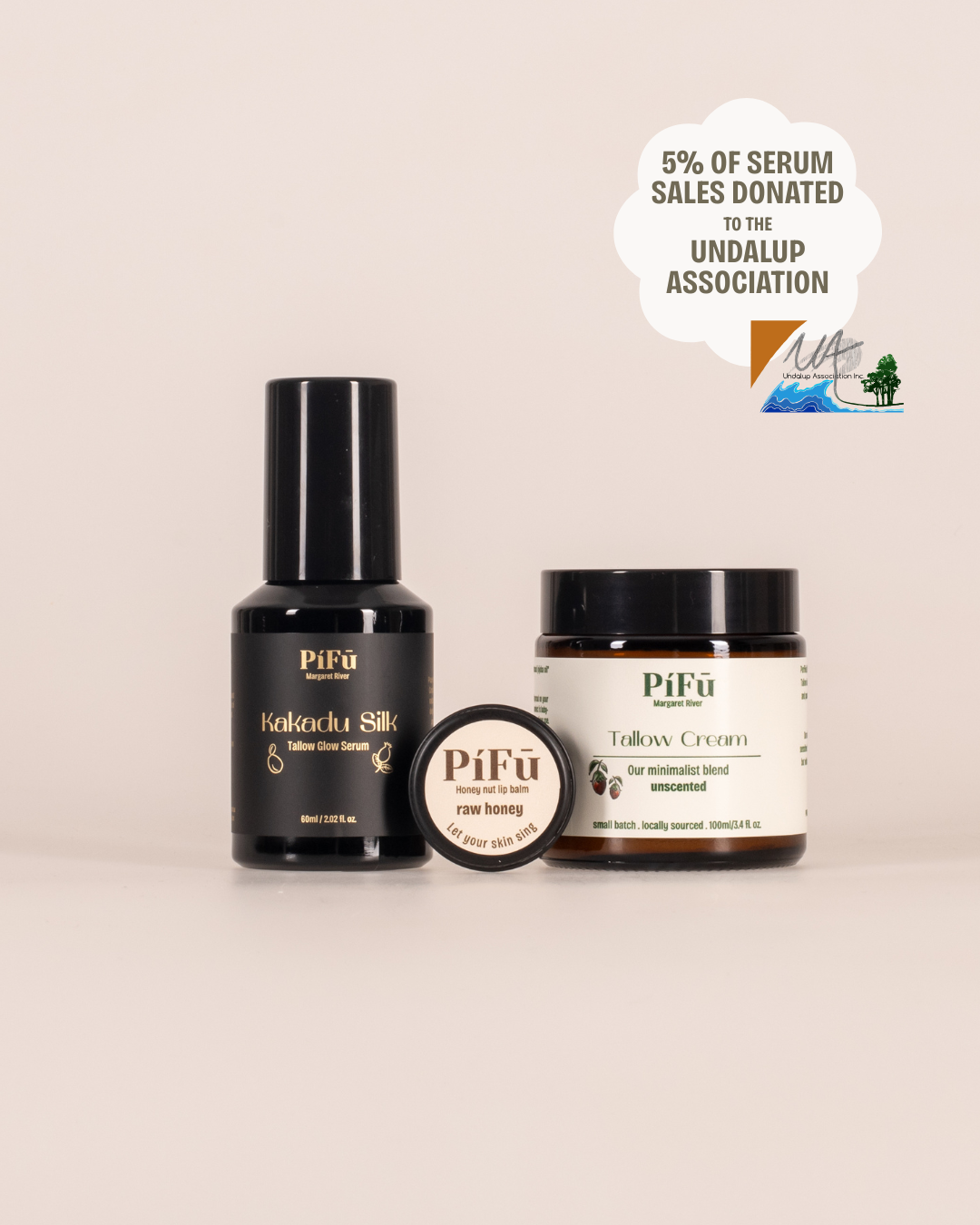 Kakadu Serum Tallow Cream Bundle (Unscented)