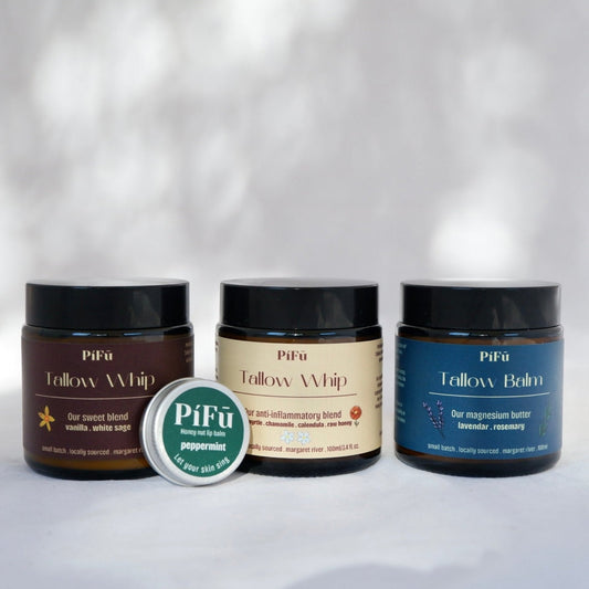 Ultimate Tallow Skincare Bundle with Vanilla & White Sage