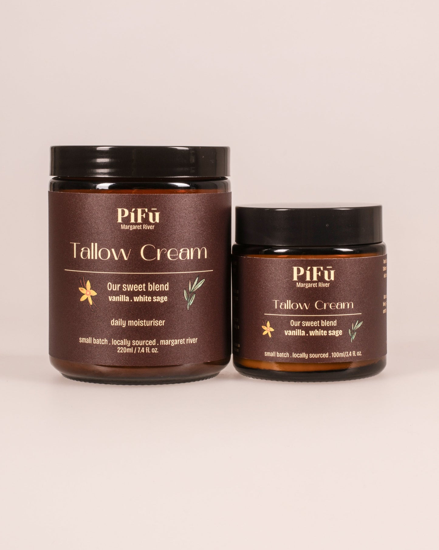 Tallow Cream Daily Moisturiser | Our Sweet Blend (Vanilla & White Sage)