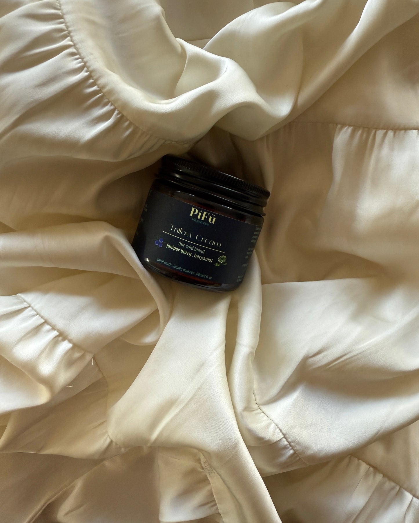 Tallow Cream Daily Moisturiser | Our Wild Blend (Bergamot & Juniper Berry)