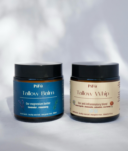 Tallow Soothe Bundle - Magnesium Tallow Body Butter + Tallow Honey Whip