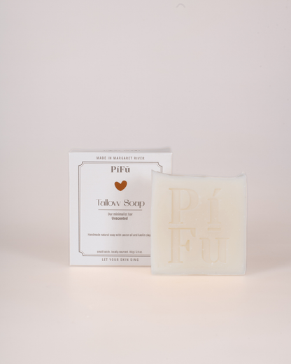 Tallow Soap | Castor Oil and Kaolin Clay